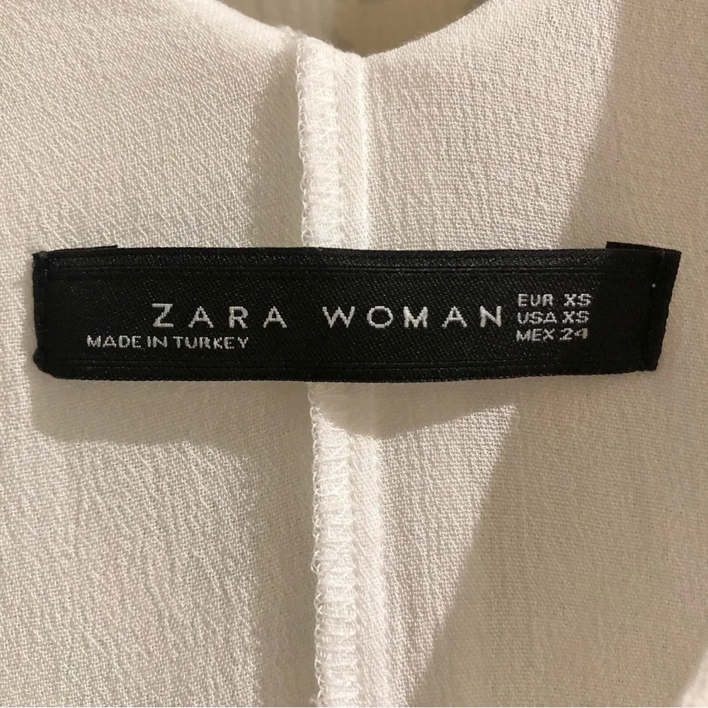 Zara V Neck Butterfly Sleeved Blouse - Picture 7 of 7